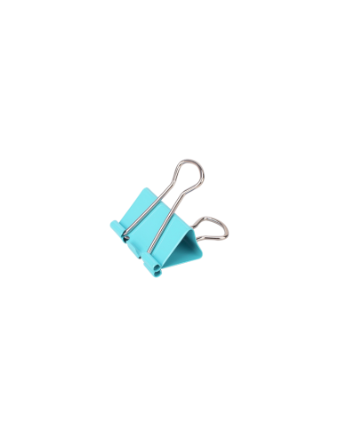 Clipsuri metalice Deli 8553 A, 32mm, diverse culori, cutie PVC 24 buc
