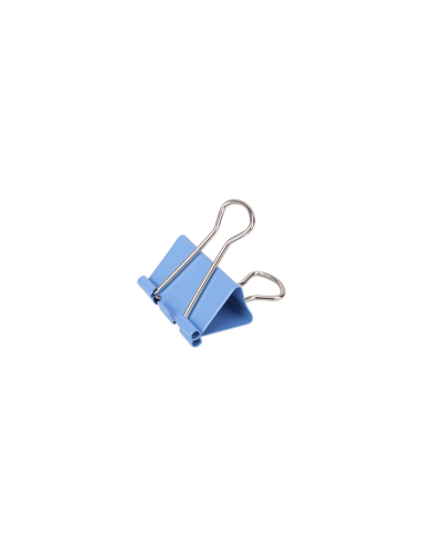 Clipsuri metalice Deli 8553 A, 32mm, diverse culori, cutie PVC 24 buc