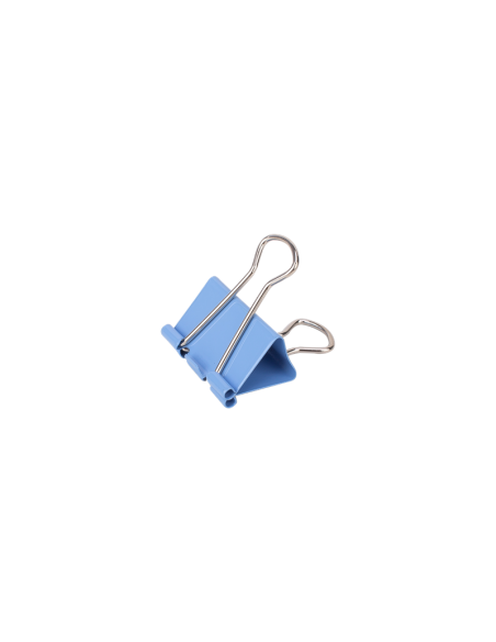 Clipsuri metalice Deli 8553 A, 32mm, diverse culori, cutie PVC 24 buc