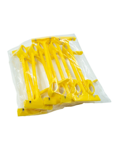 Clips pentru etichete de pret CNX, plastic, 24cm, diverse culori uni, set 10 buc