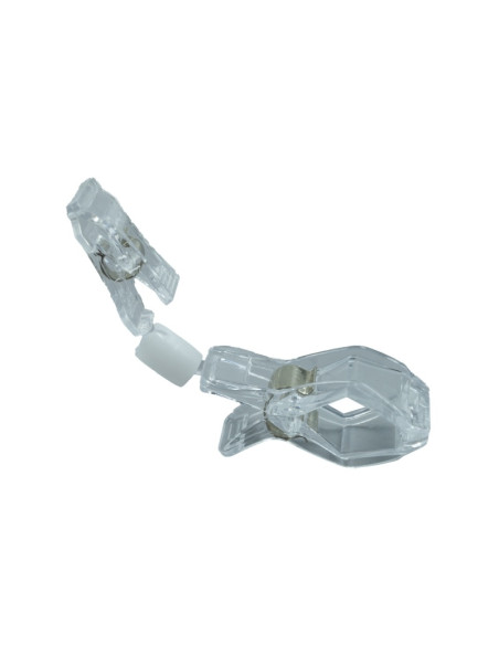 Clips pentru etichete de pret CNX, plastic, 11cm, transparent, set 20 buc