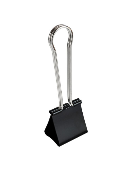 Clipsuri metalice Grand XL 110-1720, 60mm, negre, cutie 2 buc