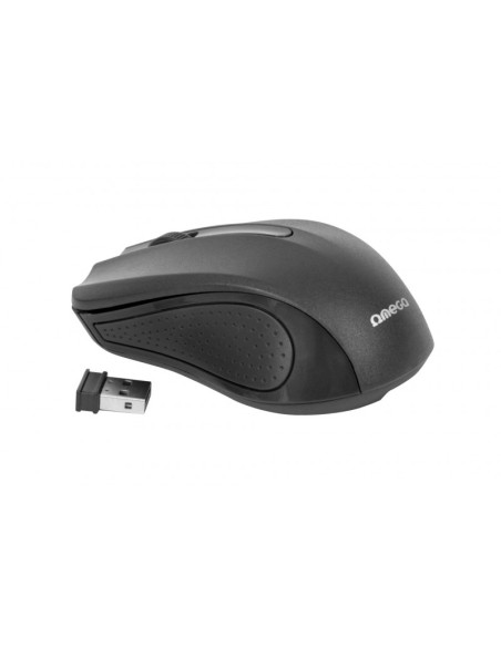 Mouse wireless Omega Ergonomic OM0419B, 1000 dpi, conector USB 2.4GHz, negru