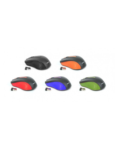 Mouse wireless Omega Ergonomic OM0419B, 1000 dpi, conector USB 2.4GHz, negru
