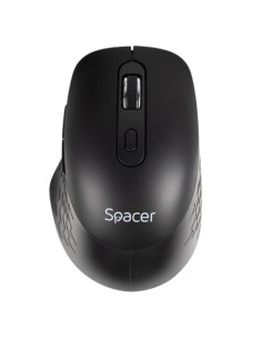 Mouse wireless Spacer SPMO-WS-BK-04, 1000-16000 dpi, conector USB 2.4GHz, negru, include 2 baterii AAA