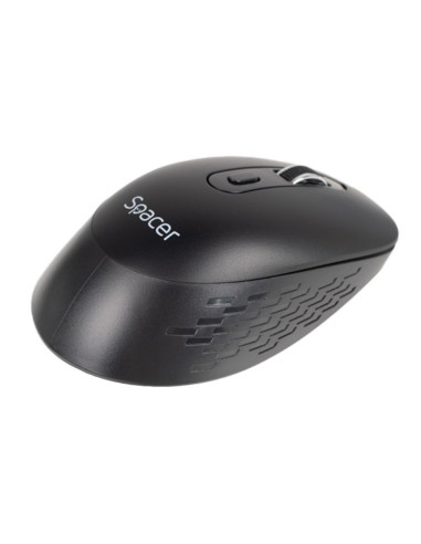 Mouse wireless Spacer SPMO-WS-BK-04, 1000-16000 dpi, conector USB 2.4GHz, negru, include 2 baterii AAA