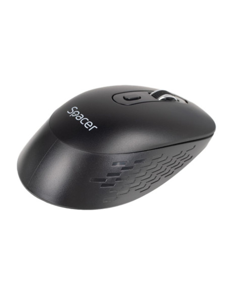 Mouse wireless Spacer SPMO-WS-BK-04, 1000-16000 dpi, conector USB 2.4GHz, negru, include 2 baterii AAA