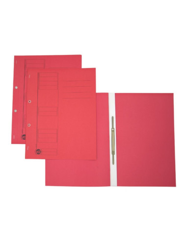 Dosar incopciat 1/1, cu capse STIL,set x 50buc, rosu