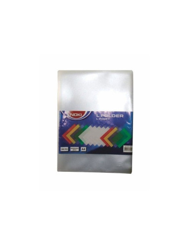 Folie de protectie Noki 4810-90, A4, portret, 70 microni, deschidere in L, plastic, transparent, set 100 buc