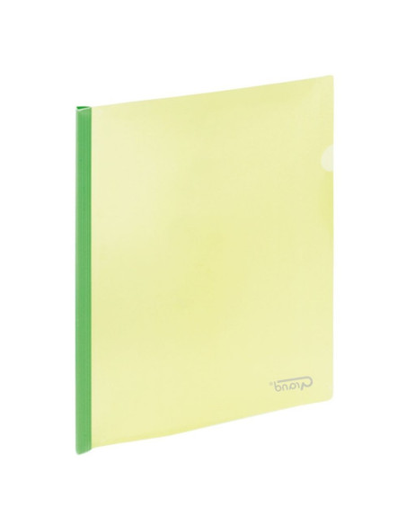 Folie de protectie Grand 120-1241 / 9111, A4, portret, plastic, verde, bagheta, set 12 buc