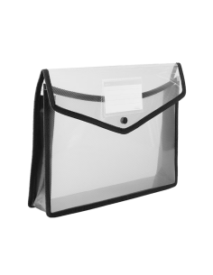 Mapa plastic Office Cover T4021, cu capsa, A4, 500 microni, cu burduf panza 7cm 2