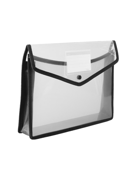 Mapa plastic Office Cover T4021, cu capsa, A4, 500 microni, cu burduf panza 7cm