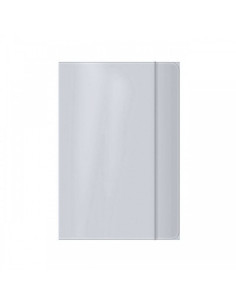 Mapa carton Office Cover, plastifiata, cu elastic, A4, gri