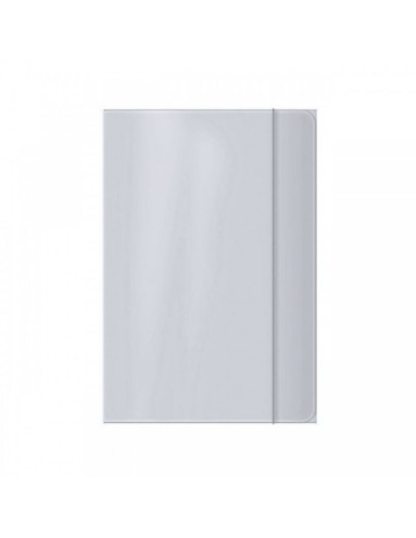 Mapa carton Office Cover, plastifiata, cu elastic, A4, gri
