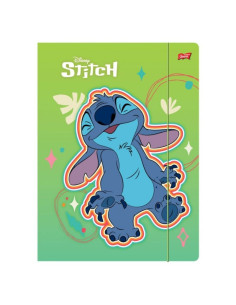Mapa carton St.Majewski Stitch 301445, cu elastic, A4, verde