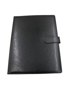 Mapa conferinta CNX 809, A4, imitatie piele, negru, cu clipboard si inchidere magnetica