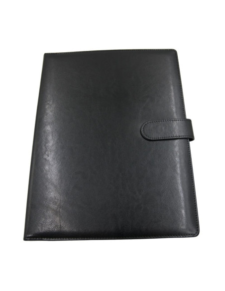 Mapa conferinta CNX 809, A4, imitatie piele, negru, cu clipboard si inchidere magnetica
