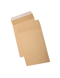 Plic cu burduf C4T GPV, kraft, 120g/mp, 229x324x40mm, siliconic