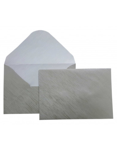 Plic color C6L CNX, gri metalizat, 120g/mp, 114x162mm, set 10 buc