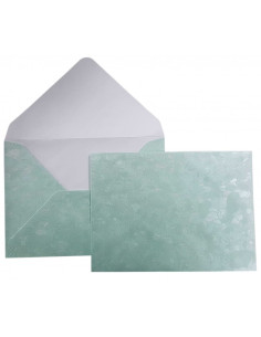 Plic color CNX, verde smarald metalizat, 120g/mp, 130x180mm, cu model, set 10 buc