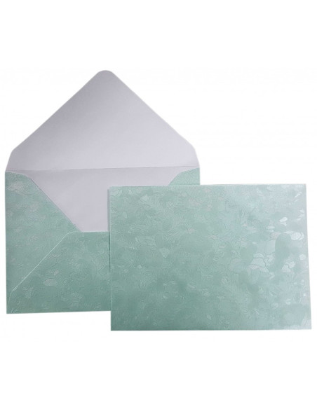 Plic color CNX, verde smarald metalizat, 120g/mp, 130x180mm, cu model, set 10 buc