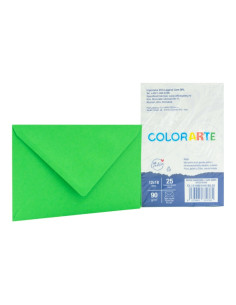 Plic color pentru invitatie Colorarte Fantasia, verde inchis, 90g/mp, 120x180mm, set 25 buc 2