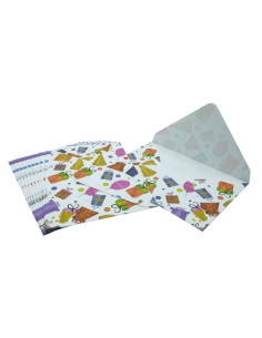 Plic color CNX, 130x180mm, 120g, model party, set 10 buc
