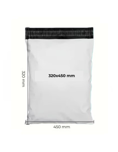 Plic punga curierat CNX, 320x450mm, cu clapa adeziva, gri-negru, set 100 buc 2