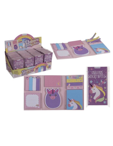 Notes adeziv index Out of the blue 29/2718 / 37738, model unicorn, 6 dimensiuni,12 modele, carticica
