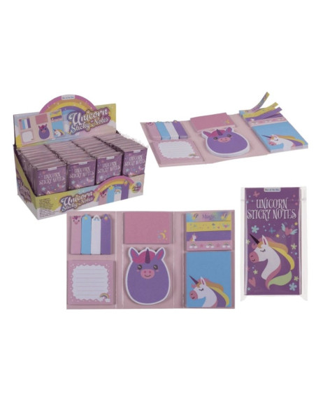 Notes adeziv index Out of the blue 29/2718 / 37738, model unicorn, 6 dimensiuni,12 modele, carticica