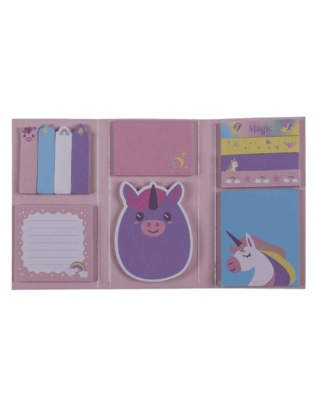 Notes adeziv index Out of the blue 29/2718 / 37738, model unicorn, 6 dimensiuni,12 modele, carticica