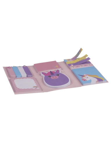 Notes adeziv index Out of the blue 29/2718 / 37738, model unicorn, 6 dimensiuni,12 modele, carticica