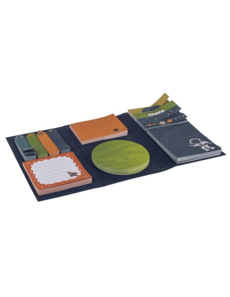 Notes adeziv index Out of the blue 29/2771 / 35896, model spatiu, 6 dimensiuni,12 modele, carticica