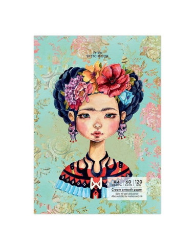 Blocnotes A5 Drasca, 60 file, 120g, lipit, 14.8x21cm, frida 900900233