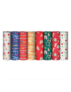 Hartie ambalat cadou Sadoch, rola 70x200cm, Fantasia EC3J102N, motive craciun diverse modele