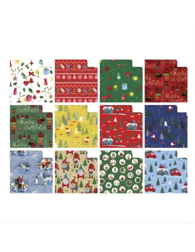 Hartie ambalat cadou Sadoch, rola 70x200cm, Natale R33J1NAZ, motive craciun diverse modele