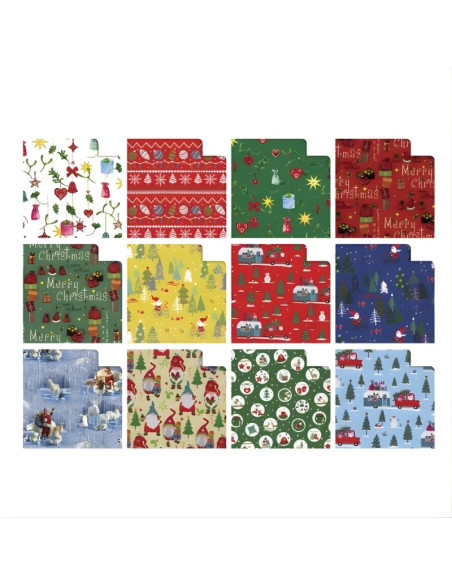 Hartie ambalat cadou Sadoch, rola 70x200cm, Natale R33J1NAZ, motive craciun diverse modele
