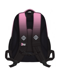 Ghiozdan St.Majewski St.Right Pink Gradient, 42cm, 4 compartimente, 1 buzunar, negru cu roz 2