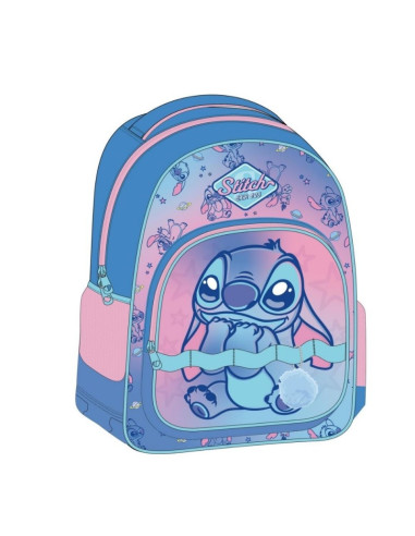 Ghiozdan Cerda Stitch, 32cm, 2 compartimente, 32x42x15cm, 630879