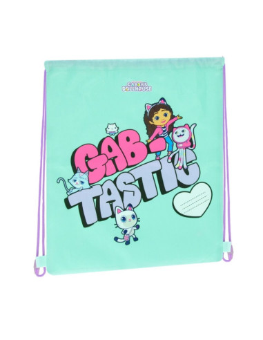 Rucsac cu snur pentru copii Starpak Gabbys Dollhouse, 38.5x33cm, 550810