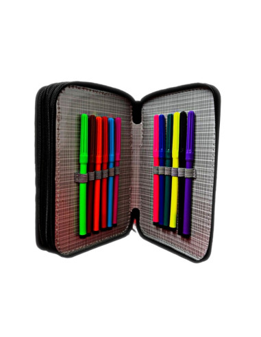Penar echipat CNX Bufnite, 3 fermoare, diverse culori, 32 de piese incluse