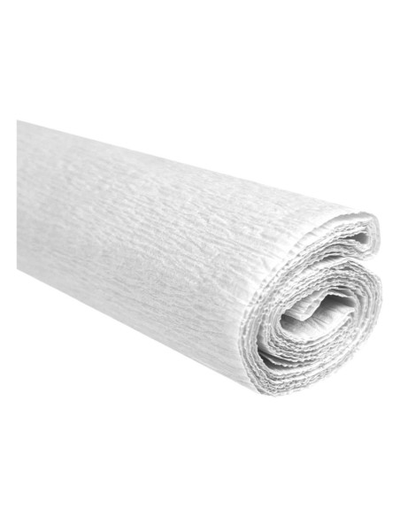 Hartie creponata Colorarte C01, 50x200cm, alb, set 10 role