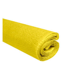 Hartie creponata Colorarte C04, 50x200cm, galben lamaie, set 10 role