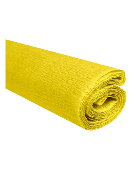 Hartie creponata Colorarte C04, 50x200cm, galben lamaie, set 10 role