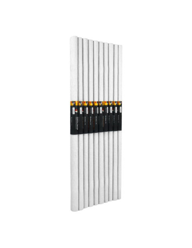 Hartie creponata Colorarte C01, 50x200cm, alb, set 10 role