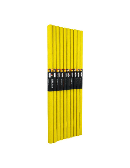 Hartie creponata Colorarte C04, 50x200cm, galben lamaie, set 10 role