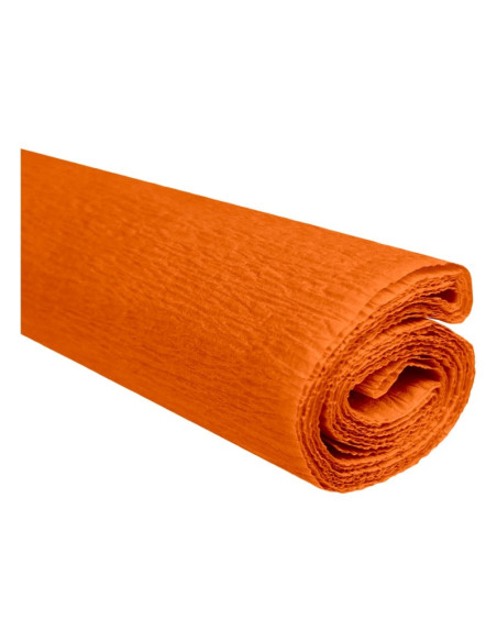 Hartie creponata Colorarte C06, 50x200cm, portocaliu deschis, set 10 role