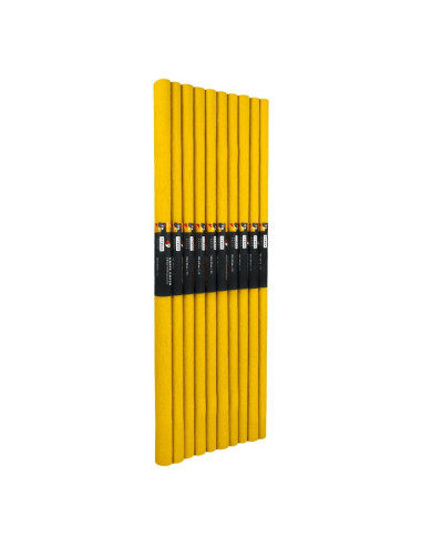 Hartie creponata Colorarte C05, 50x200cm, galben intens, set 10 role