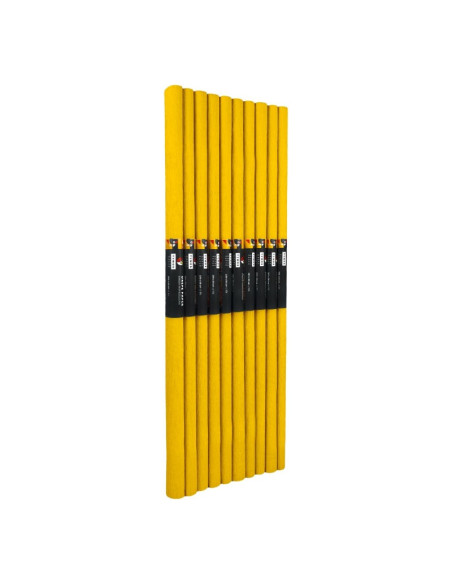 Hartie creponata Colorarte C05, 50x200cm, galben intens, set 10 role