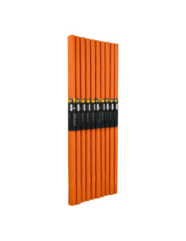 Hartie creponata Colorarte C06, 50x200cm, portocaliu deschis, set 10 role